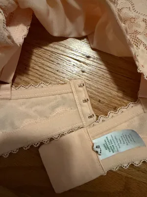 aerie Lace Triangle Bralette - Peach thumbnail 3