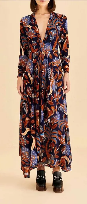 FARM RIO ABlue Nature Beauty Maxi Dress thumbnail 1