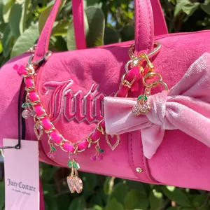 🎀🩷NWT Juicy Couture Hot Pink Barrel Bag/Purse with Accessories 🩷🎀 thumbnail 4