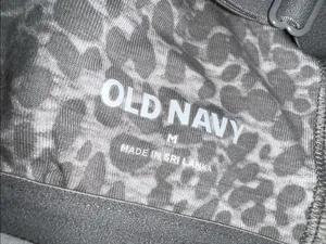 Old Navy Grey Leopard Print Stretch Bralette thumbnail 7