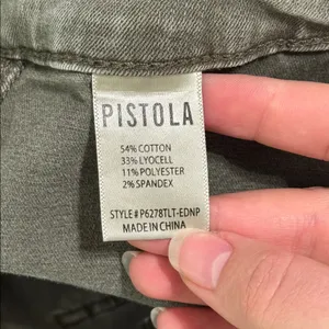 Pistola Hannah Cargo Khaki/Green Denim Zip Pocket Skinny Jeans Pants size 29 thumbnail 12
