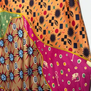 NEW $130 Never Fully Dressed Women Morocco Dorris Maxi Skirt Patchwork Celestial thumbnail 8