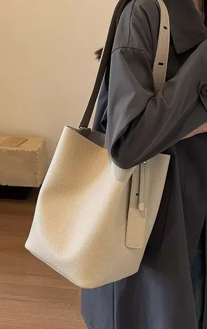 Handcrafted tote bag Yellow thumbnail 1