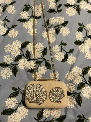 H&M Beaded And Embroidered Shell Clutch 🐚 thumbnail 2