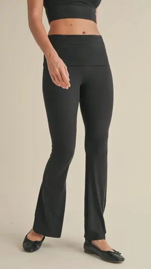 Kimberly Black Fold Over Flared Bottoms thumbnail 2