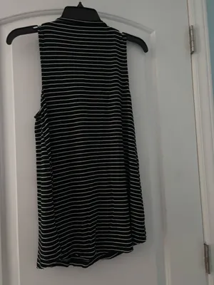 American Eagle Long black and white tank thumbnail 3