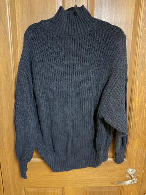 OFFLINE by Aerie Black Knit Sweater 1/4 Zip thumbnail 2