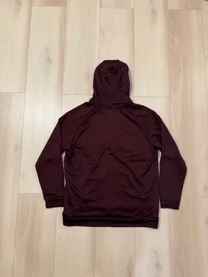 Nike Dri-Fit Maroon Full Zip hooded Sweatshirt Men's Size XL thumbnail 5