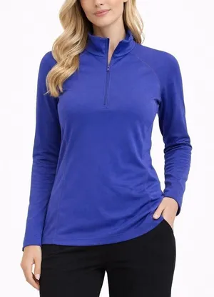 Eastern Mountain Sports EMS purple quarter zip pullover M thumbnail 1