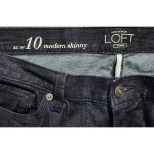 Loft Modern Skinny Jeans Womens 10 Dark Indigo Solid Slim Fit‎ Stretch thumbnail 3