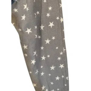 Free Press Purple Star Waffle Knit PJ Loungewear Sleep Pants Women Sz S thumbnail 6