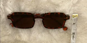 Retro Tortoise Shell Square Sunglasses Brown thumbnail 8