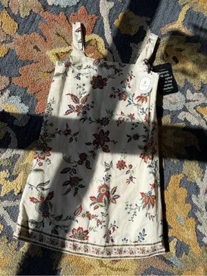 Tuckernuck‎ x Studio McGee Terracotta Chintz Cotton Linen Cassie Dress Size XXS thumbnail 2