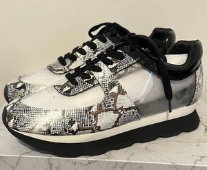 Jessica Rich Transparent Sneaker in Gold Size 39 - VERY RARE - NEW WITH BOX thumbnail 2