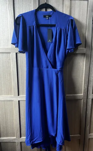 lulus wrap dress medium thumbnail 1