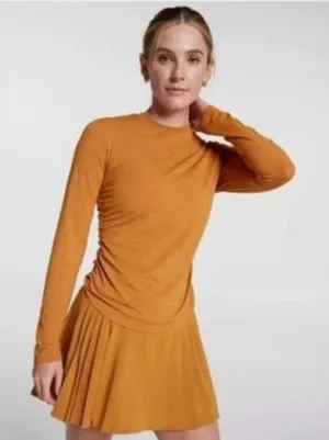 Calia Women's Tissue Texture Long Sleeve in Golden Warmth size M NWT thumbnail 1