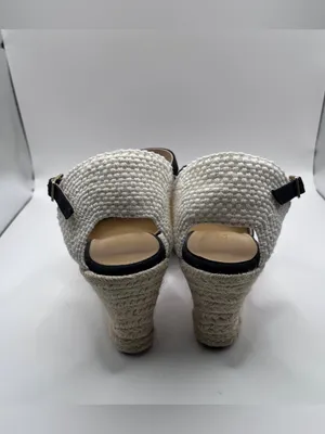 J.Crew Ankle-strap espadrille wedges black size 8 thumbnail 6