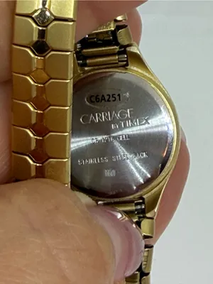 Vintage Carriage by Timex Gold Tone Stretch Bracelet Watch Quartz C6A251 thumbnail 6