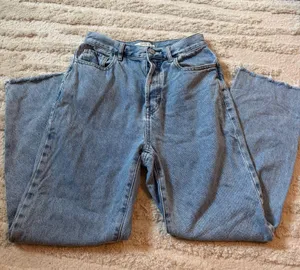 PACSUN HIGH RISE STRAIGHT BLUE JEAN thumbnail 1