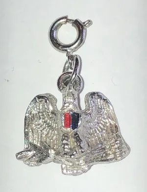 Silver Tone Vintage Eagle Charm Pendant thumbnail 1