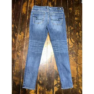 American Eagle 8 distressed stretch normcore jeggings thumbnail 3