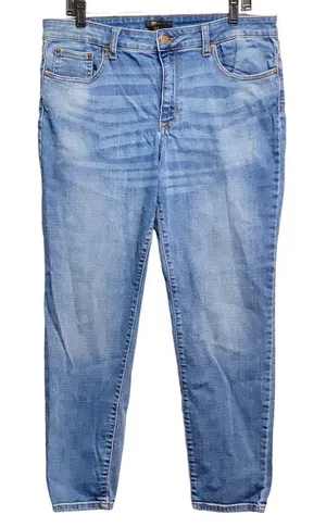 Frye‎ High Rise Straight Leg Blue Jeans Size 14 thumbnail 1
