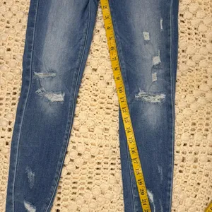 Kancan Women's Blue Distressed Jeans. #17 thumbnail 6