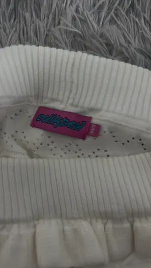 Edikted White Ruffle Shorts thumbnail 3