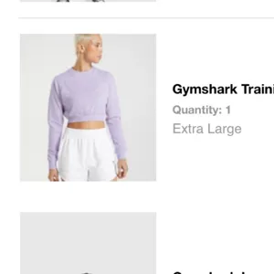 NWOT Gymshark crop sweater lilac size XL thumbnail 5