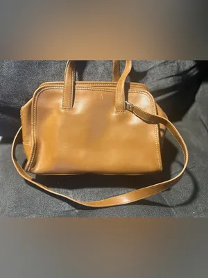 Vintage Cole Haan Tan Leather Satchel Medium Handbag G Series Village Buckle Y2K thumbnail 3