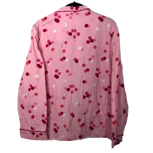 Victoria's Secret Pink Polka Dot Button Down Long Sleeve Pajama Top Large thumbnail 5