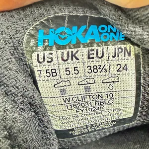 Hoka Clifton 10 Women's Athletic Running Shoes Sneakers Black/Black Size US 7.5 thumbnail 7