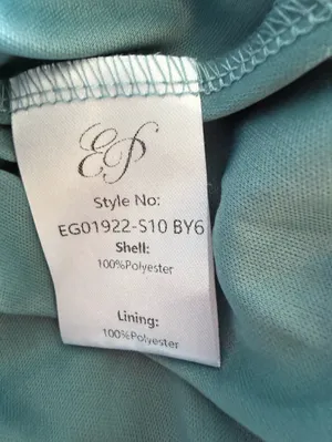 Ever Pretty Pleated Chiffon Dress Blue 1XL NWT thumbnail 9