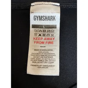 Gymshark Women's Black Crewneck Sleeveless Activewear Muscle Tee Tank Top Size L thumbnail 4