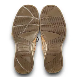 Sperry Top-Sider Intrepid 2 Eye Leather Mesh Linen Tan Beige Loafer Boat Shoes 7 thumbnail 8