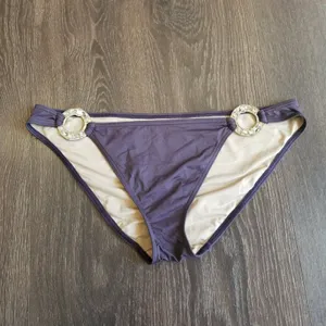 Source Unknown Two Piece Bikini w/ Bling Bottom Purple Size Large thumbnail 6