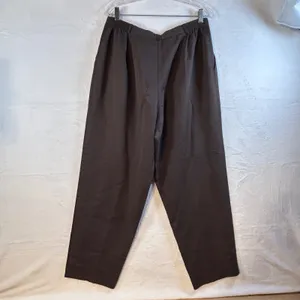 Briggs New York Womens Pleated Front‎ Casual Pants Dark Brown Size thumbnail 5