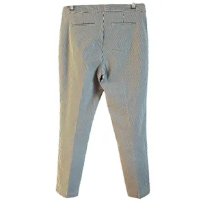 Adrianna Papell Women's 10 Straight Leg‎ Pinstripe Dark Grey/White Work Pants thumbnail 10