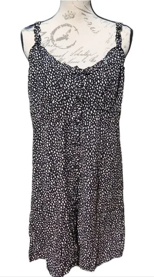 Streetwear Society NWT black and white animal print mini dress size‎ XL thumbnail 1