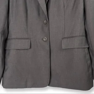 Womens Blazer Taupe Gray Lined Office Business Careerwear Work Size 4 thumbnail 4