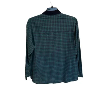 Nutcracker‎ Womens Shirt Plaid Green Blue Candles Holiday Christmas Xlarge thumbnail 2