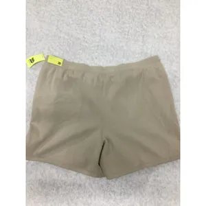 All in Motion Womens Fleece Shorts Almond Beige 6" Inseam L 041-01-2062 thumbnail 2