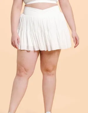 Blogilates Women's Ballerina Skort - Cream XL thumbnail 1