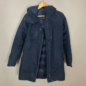 The North Face Parka Jacket Coat Women Navy Blue Hood Insulated NO‎ FUR TRIM Sml thumbnail 13