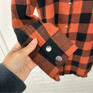 Amazon Checkered Plaid Snap Button Down Flannel Shirt Dress Size S thumbnail 6
