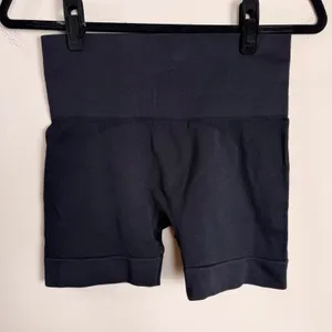Set Active Sculptflex Bike Shorts Onyx Black High Waisted Seamless Womens M thumbnail 2