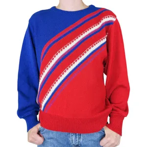 Vintage 60s James Kenrob Red White & Blue Sweater thumbnail 1