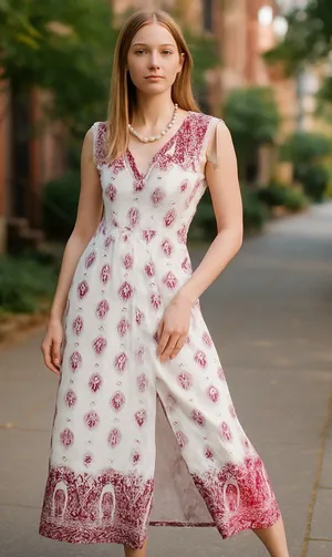NWT ZARA Printed Embroidered Tunic Dress Bloggers Fav thumbnail 1