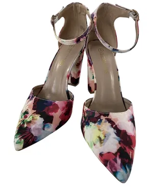 Dream Pairs Floral Pumps Coco Ankle‎ Strap Block Heel Coquette Cottagecore 8 thumbnail 1