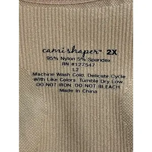 CamiShaper Women's 2X Shapewear Tank Top Camisole Beige Nude Body Shaper Support thumbnail 2